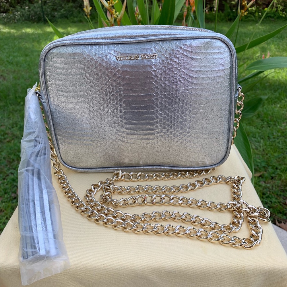 Silver Victoria’s Secret Silver Handbag